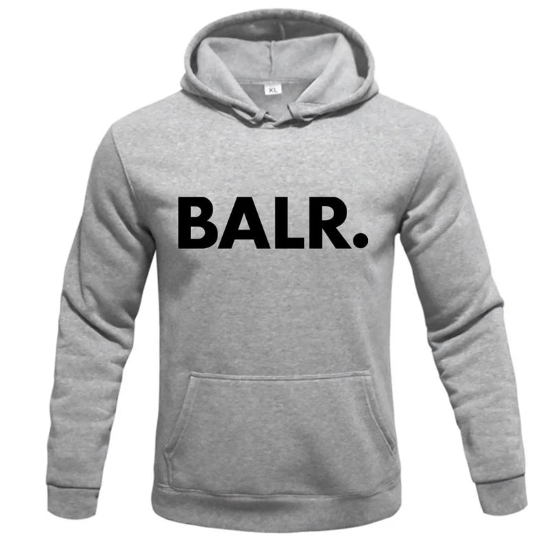 Sweat à capuche tendance pour homme,imprimé BALR, sweat-shirts, streetwear, pulls