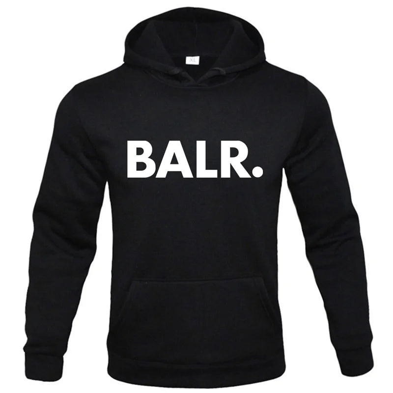 Sweat à capuche tendance pour homme,imprimé BALR, sweat-shirts, streetwear, pulls