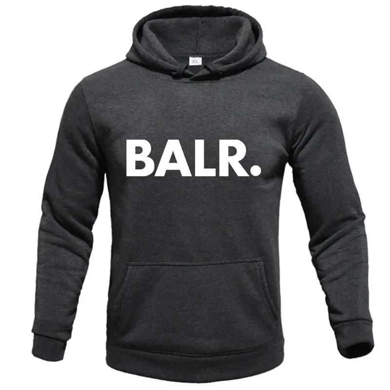 Sweat à capuche tendance pour homme,imprimé BALR, sweat-shirts, streetwear, pulls