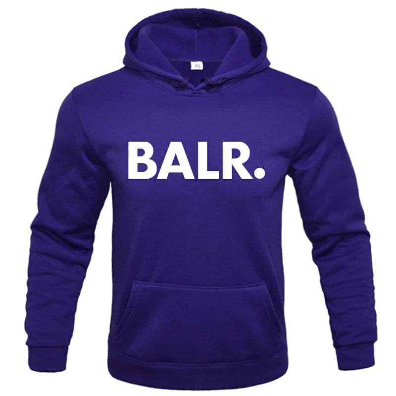 Sweat à capuche tendance pour homme,imprimé BALR, sweat-shirts, streetwear, pulls