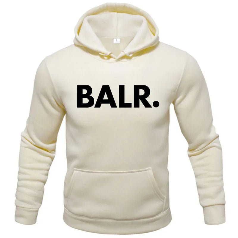 Sweat à capuche tendance pour homme,imprimé BALR, sweat-shirts, streetwear, pulls