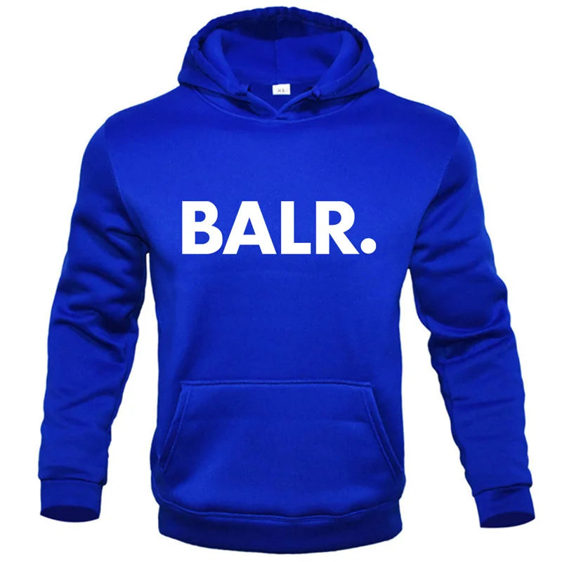 Sweat à capuche tendance pour homme,imprimé BALR, sweat-shirts, streetwear, pulls