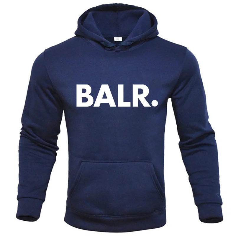 Sweat à capuche tendance pour homme,imprimé BALR, sweat-shirts, streetwear, pulls