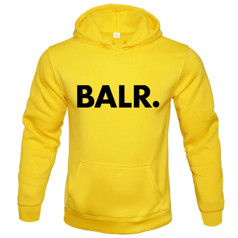 Sweat à capuche tendance pour homme,imprimé BALR, sweat-shirts, streetwear, pulls