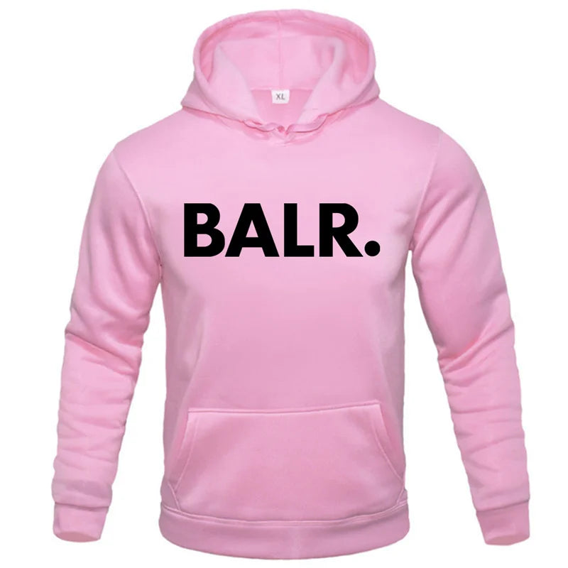 Sweat à capuche tendance pour homme,imprimé BALR, sweat-shirts, streetwear, pulls