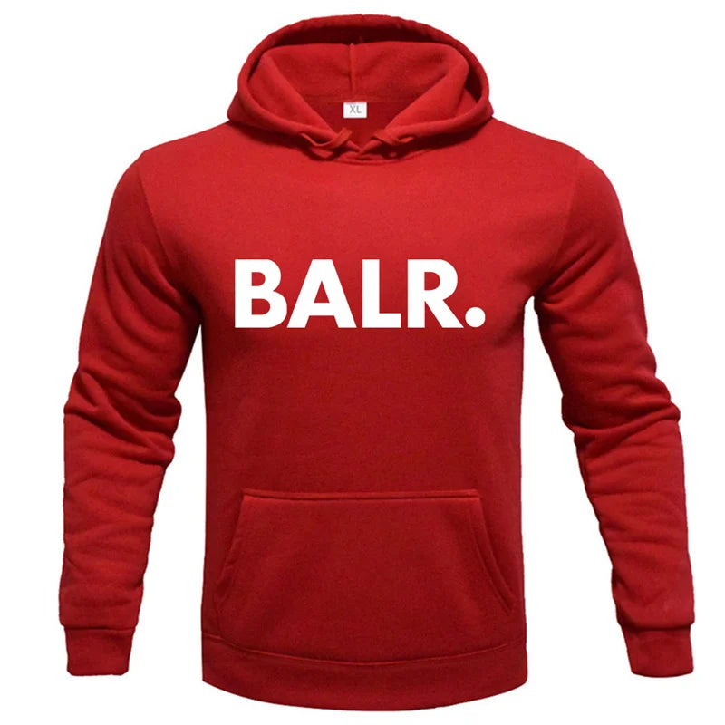 Sweat à capuche tendance pour homme,imprimé BALR, sweat-shirts, streetwear, pulls